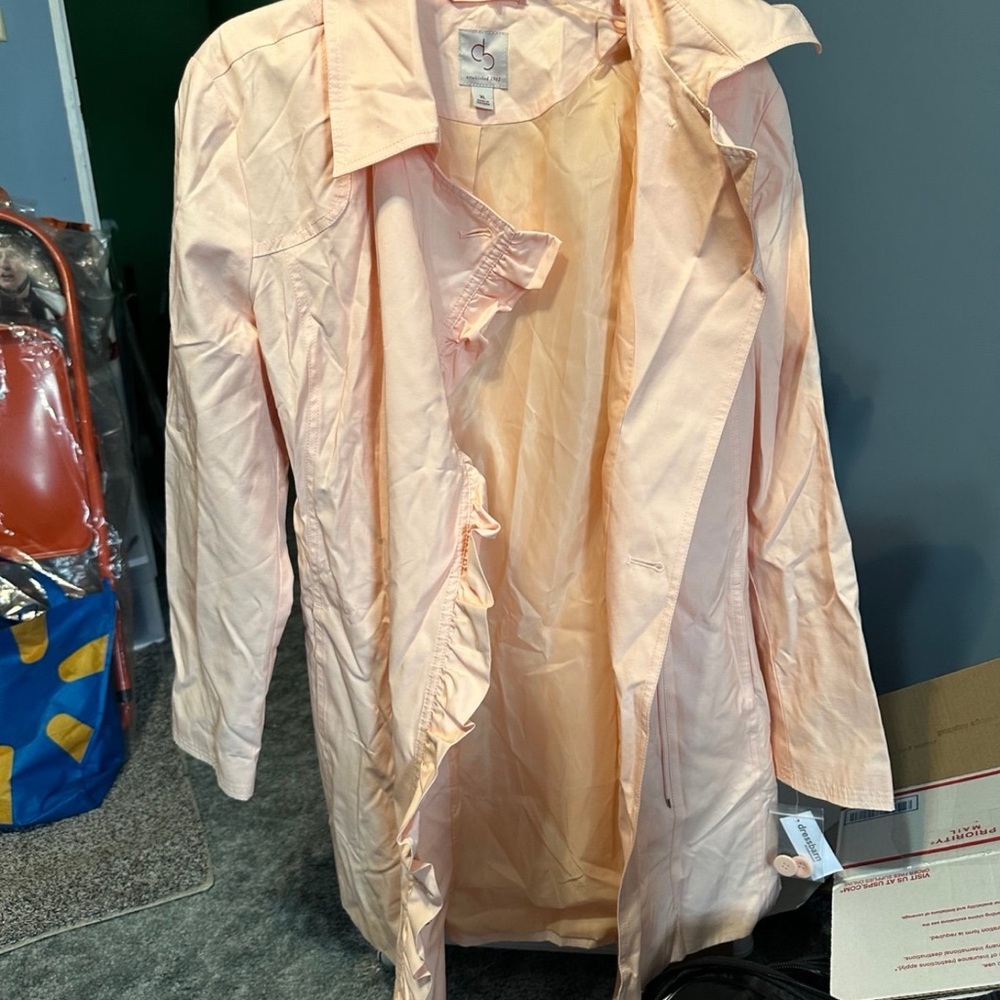 Dress Barn Women's Blush Trench Coat